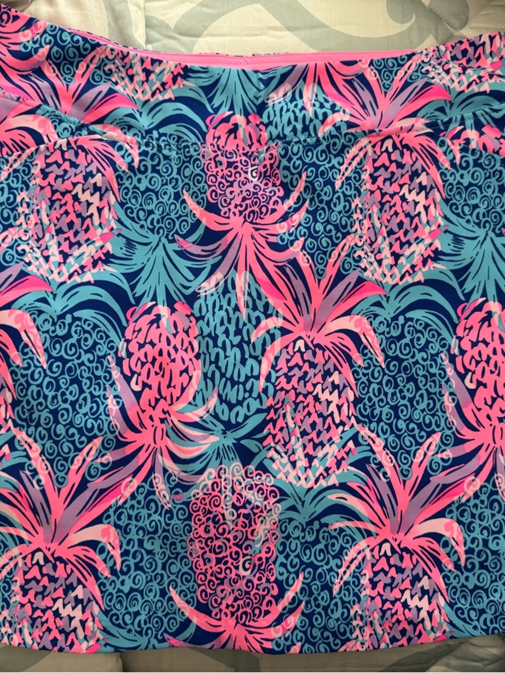 LILLY PULITZER MONICA GOLF SKORT TROPIC DOWN UNDER 12 EUC